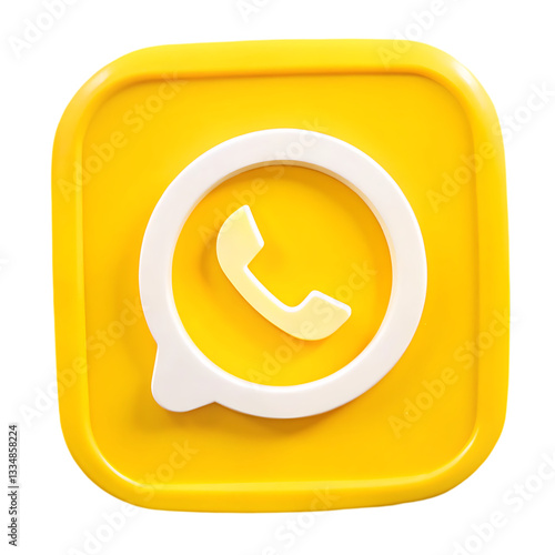 Yellow WhatsApp Icon
