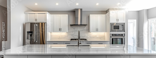 Luxury White Kitchen with Elegant Design
