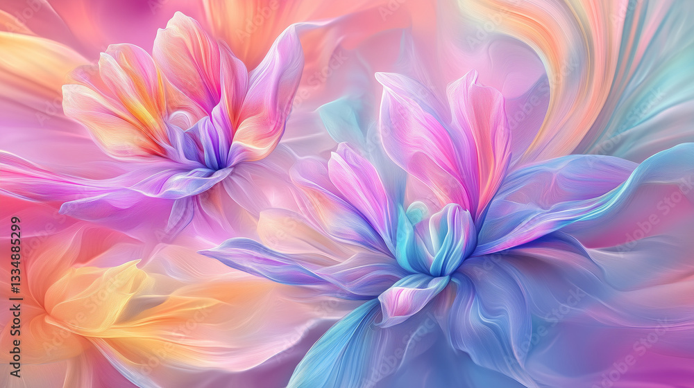 Obraz premium Magical nature background of blossom. Perfect for cosmetics, spa, perfume, beauty salon, florist shop, health care product, homeopathy, aromatherapy