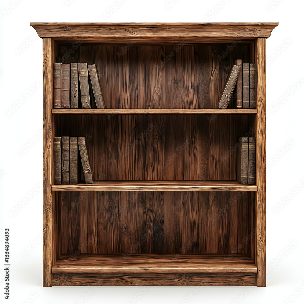 Classic Wooden Bookshelf: Stylish, Rustic Home Decor with Natural Finish for Cozy Living Rooms & Offices Classic Wooden Bookshelf: Stylish, Rustic Home Decor with Natural Finish for Cozy Living Rooms & Offices