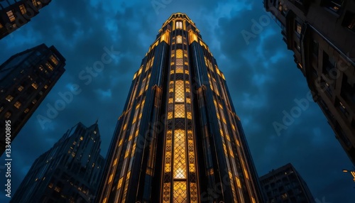 Golden Age Art Deco Skyscraper Radiance