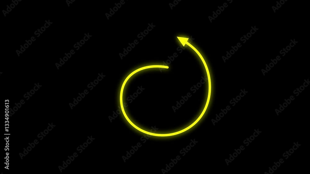 Minimalist Yellow Arrow Animation Pack Elegant Motion Design on black screen background Minimalist Yellow Arrow Animation Pack Elegant Motion Design on black screen background