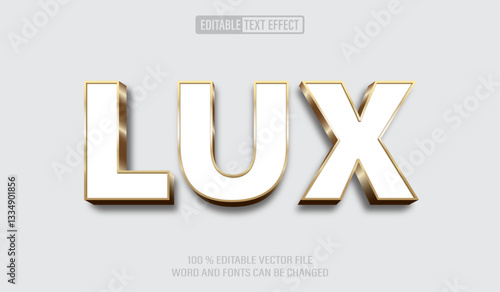 Luxury Gold 3d editable text effect style