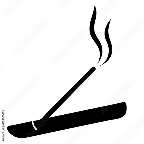 Incense stick with smoke 