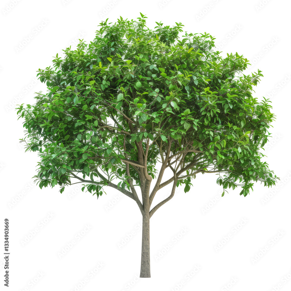 Obraz premium Isolated Green Leafy Tree. Use It For Your Nature And Garden Design Projects.