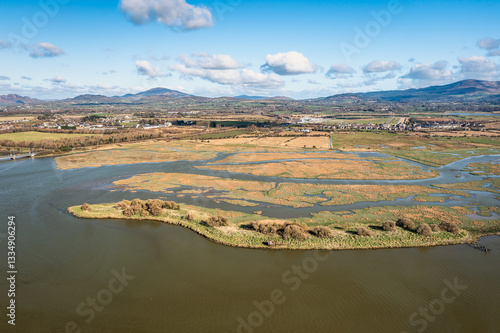 Aerial View Over Dundalk, County Louth, Ireland photo