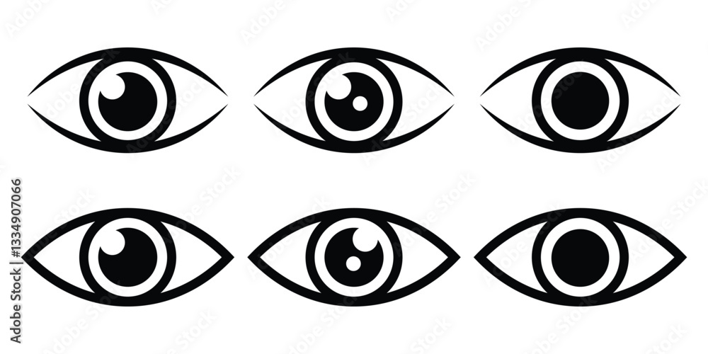 eye icon set. eyesight symbol , eye, view, vision icons in flat style. set of eye icon eps 888. eye icon set. eyesight symbol , eye, view, vision icons in flat style. set of eye icon eps 888.