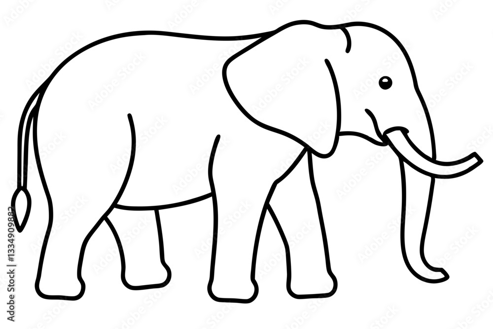 Abstract Elephant Sketch Abstract Elephant Sketch