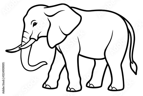 Abstract Elephant Sketch