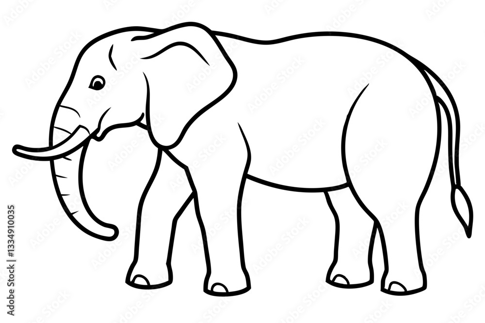 Abstract Elephant Sketch Abstract Elephant Sketch