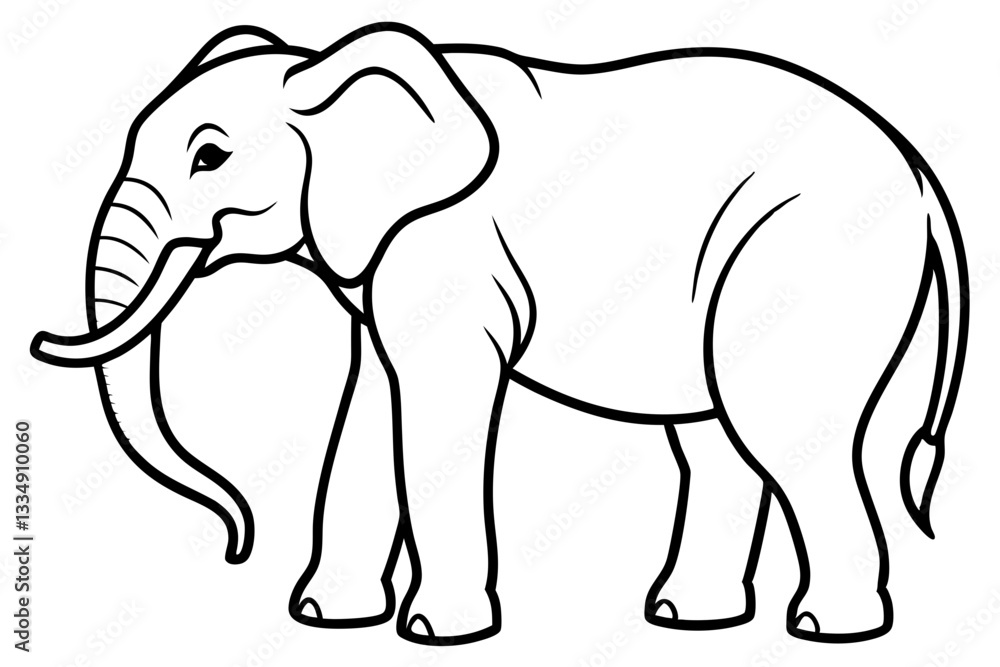 Abstract Elephant Sketch Abstract Elephant Sketch
