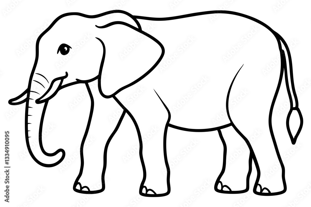 Abstract Elephant Sketch Abstract Elephant Sketch
