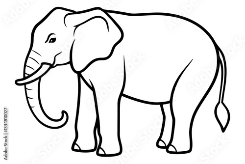 Abstract Elephant Sketch