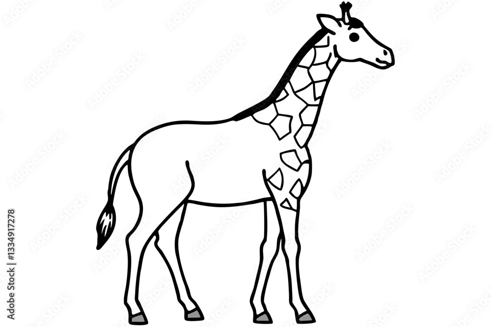 Fototapeta premium Abstract Giraffe Vector