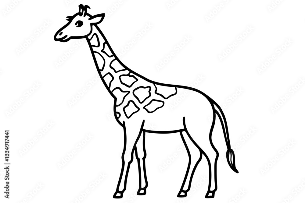 Obraz premium Abstract Giraffe Vector