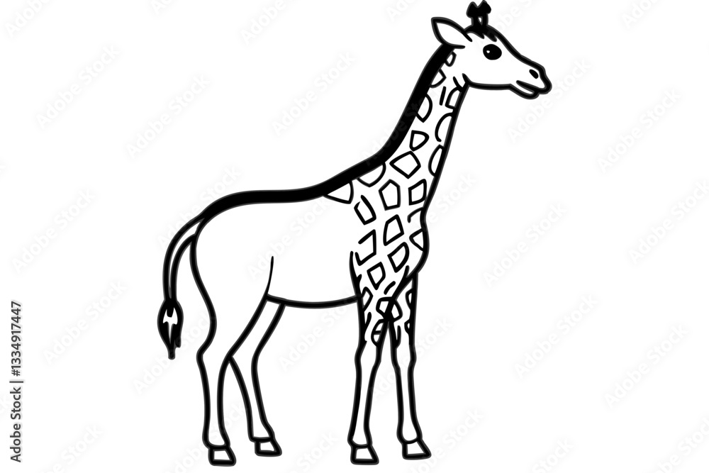 Naklejka premium Abstract Giraffe Vector