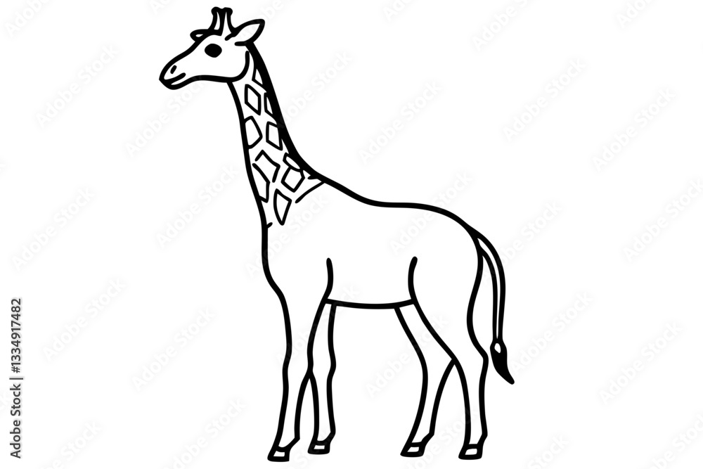 Fototapeta premium Abstract Giraffe Vector