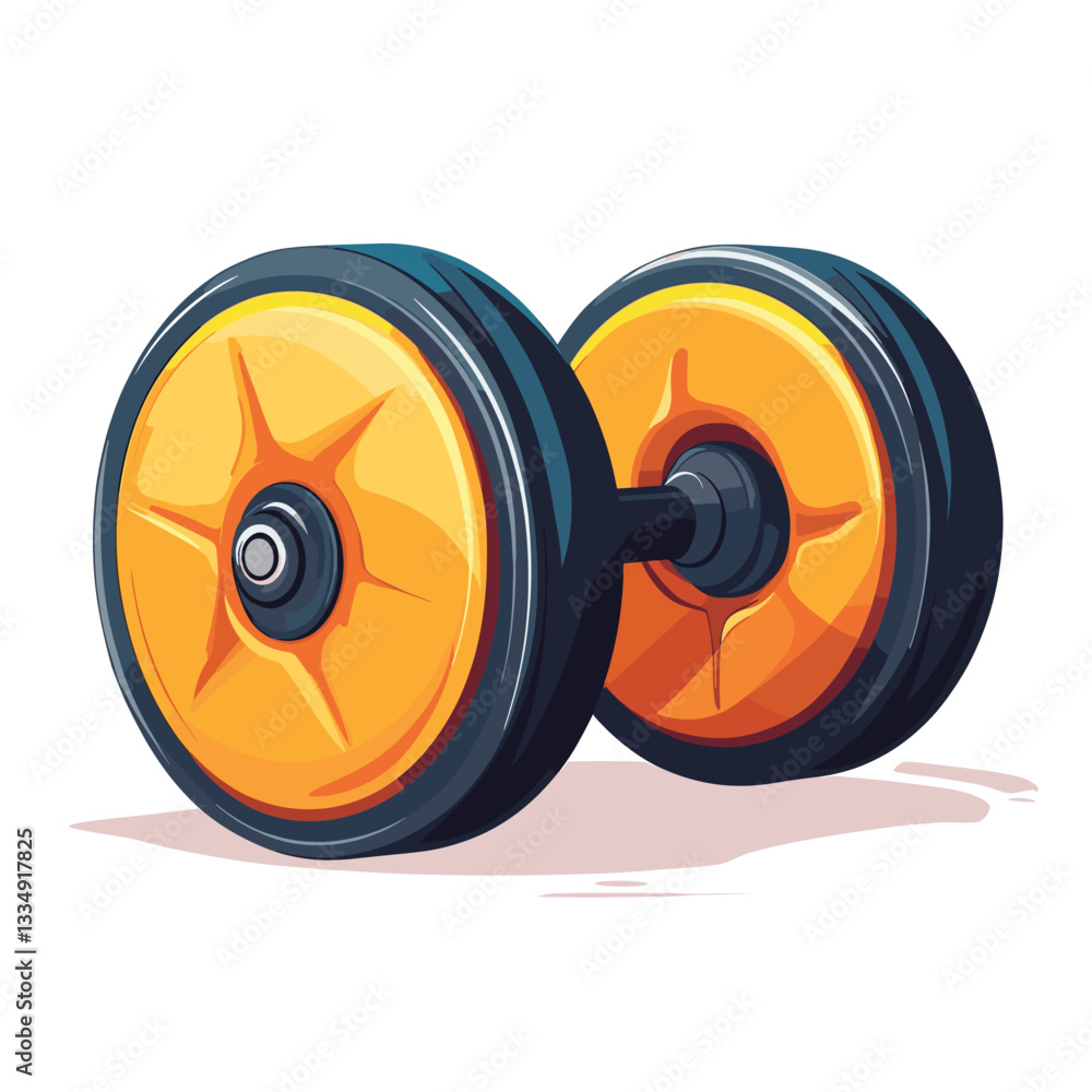dumbbell isolated on white background dumbbell isolated on white background