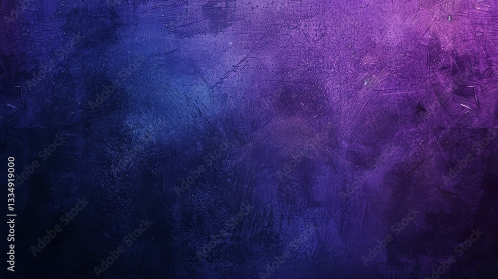 Fototapeta premium Textured gradient background with blending hues of deep blues and vibrant purples, creating a modern artistic backdrop for presentations or web design.