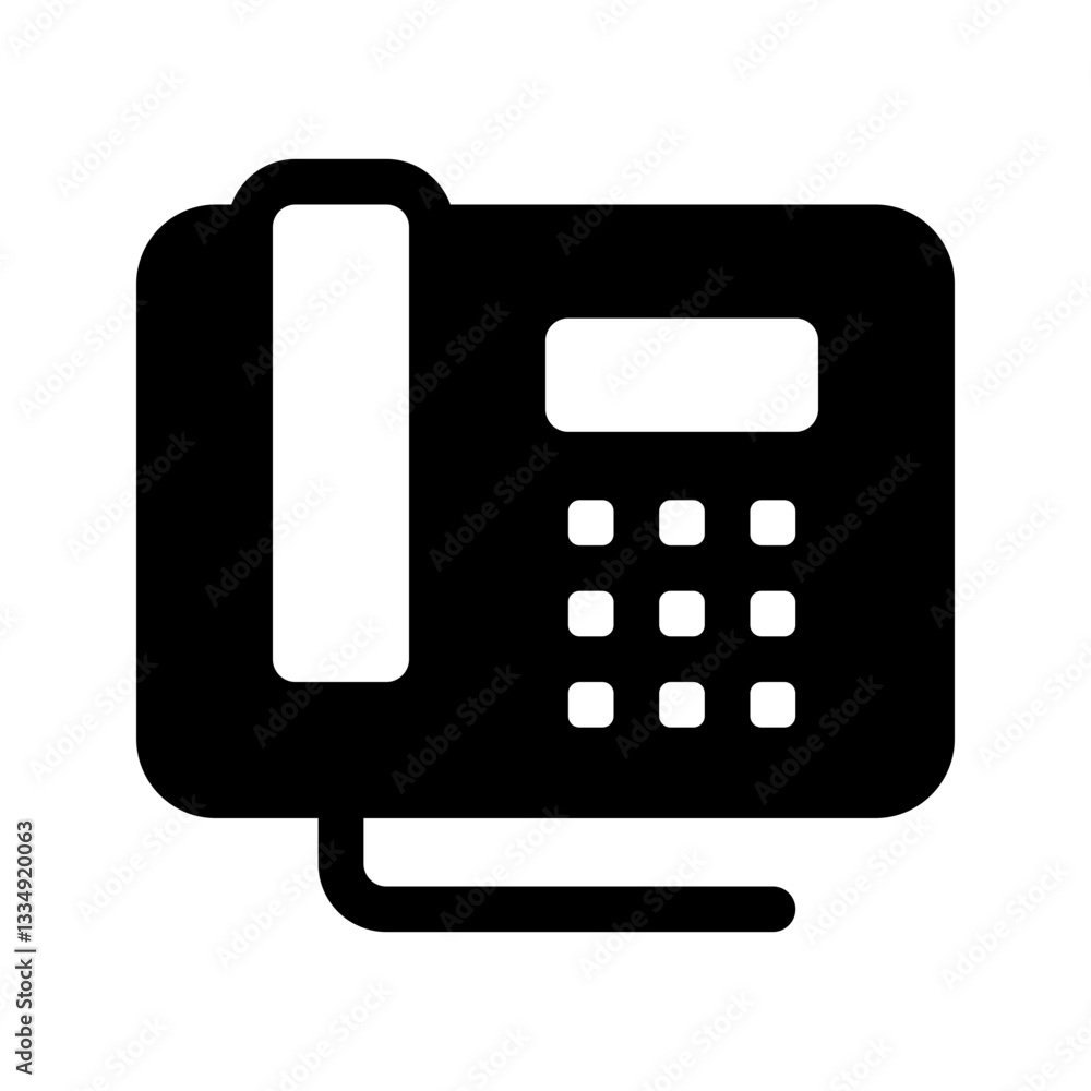 Telephone Glyph Icon. Single icon, glyph vector icon Telephone Glyph Icon. Single icon, glyph vector icon