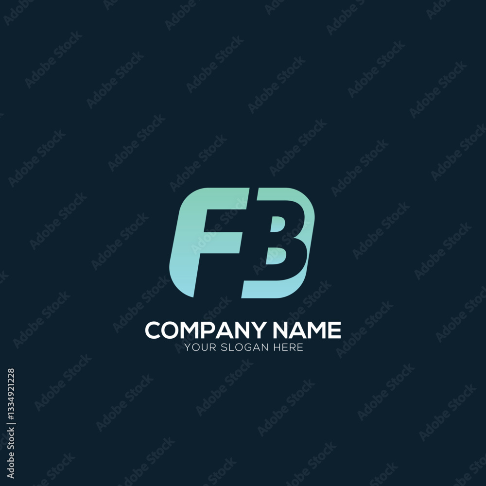 Creative Letter FB BF logo Design Template Vector Graphic Branding Element Creative Letter FB BF logo Design Template Vector Graphic Branding Element