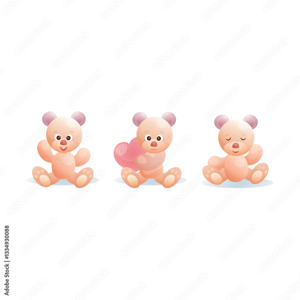 Three teddy bears Three teddy bears