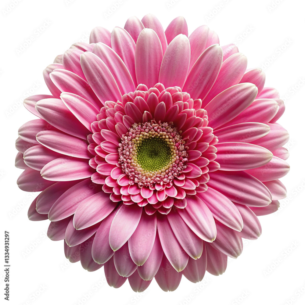 pink gerber daisy isolated on white pink gerber daisy isolated on white
