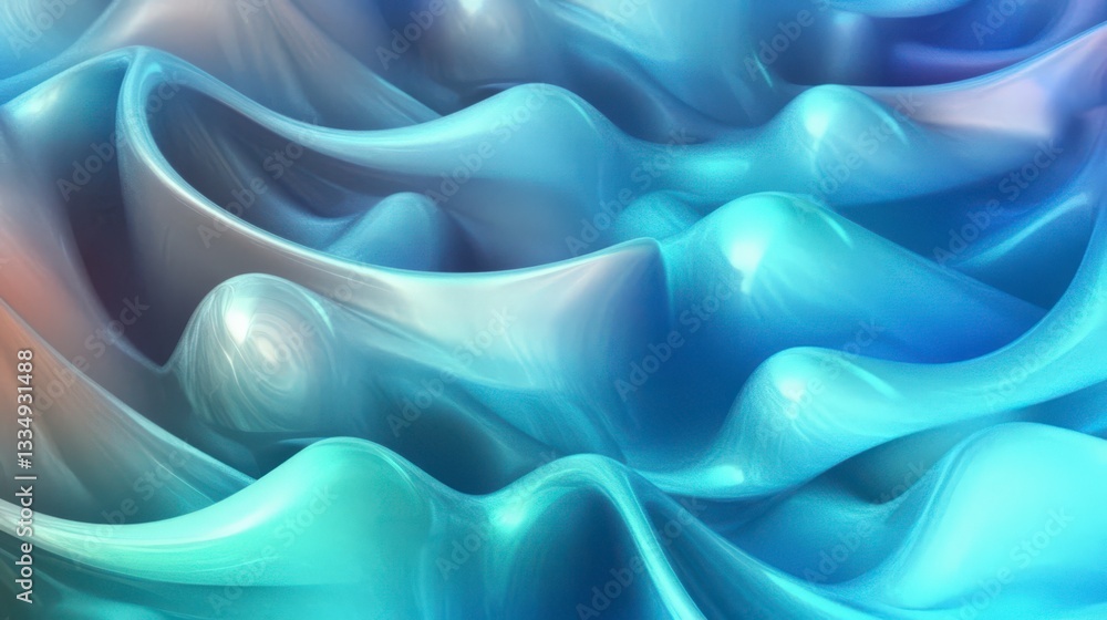 Fototapeta premium Stunning Abstract Liquid Forms: A Visual Symphony of Fluid Motion