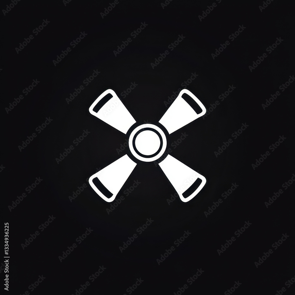 White logo on black background, sharp contrast, minimalist design. White logo on black background, sharp contrast, minimalist design.