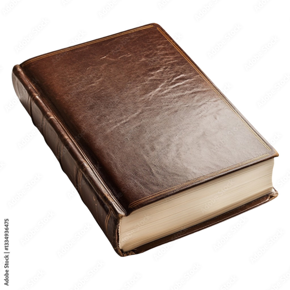 Antique Leather Bound Book Rich History Old Text Knowledge Wisdom Antique Leather Bound Book Rich History Old Text Knowledge Wisdom
