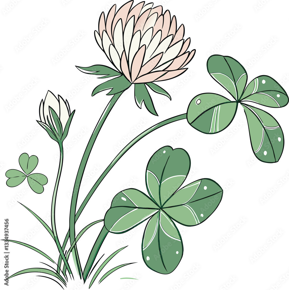 Obraz premium vector illustration of a flower