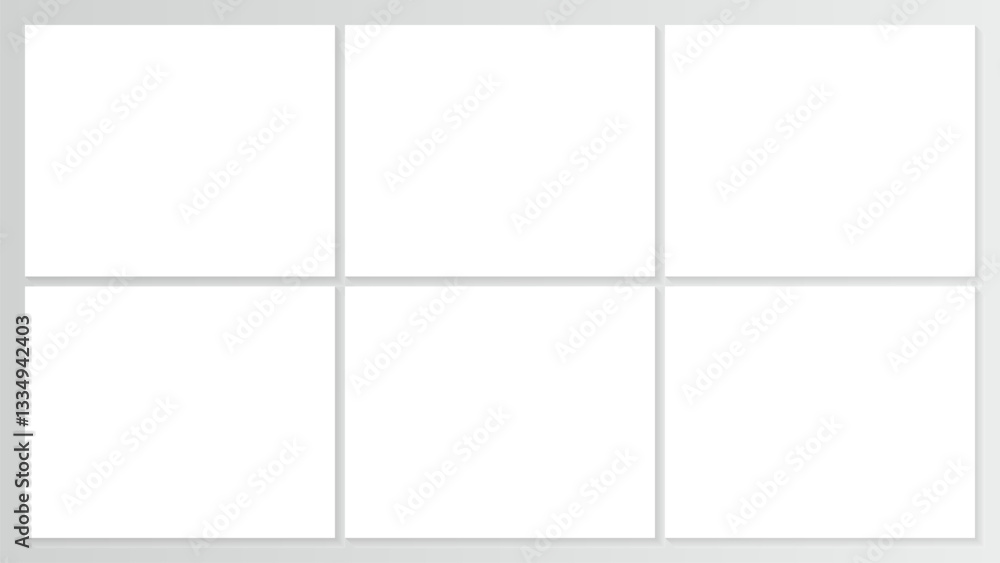 Set Photo collage frame template. Moodboard layout. Album brandboard. Photo montage design. Vector set editable Set Photo collage frame template. Moodboard layout. Album brandboard. Photo montage design. Vector set editable