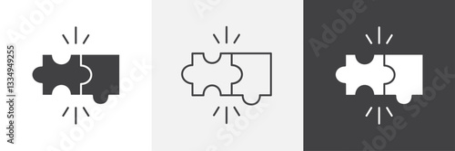 Compatibility icons in Thin line black color. flat simple vector symbols illustration.