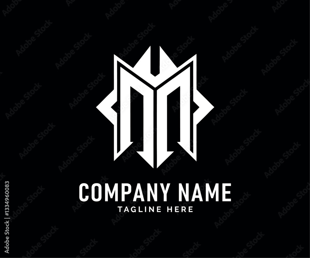 Fototapeta premium MM Monogram logo Design. Modern Monogram logo Design Letter MM, Geometric, Stylish, Minimalist, Vector