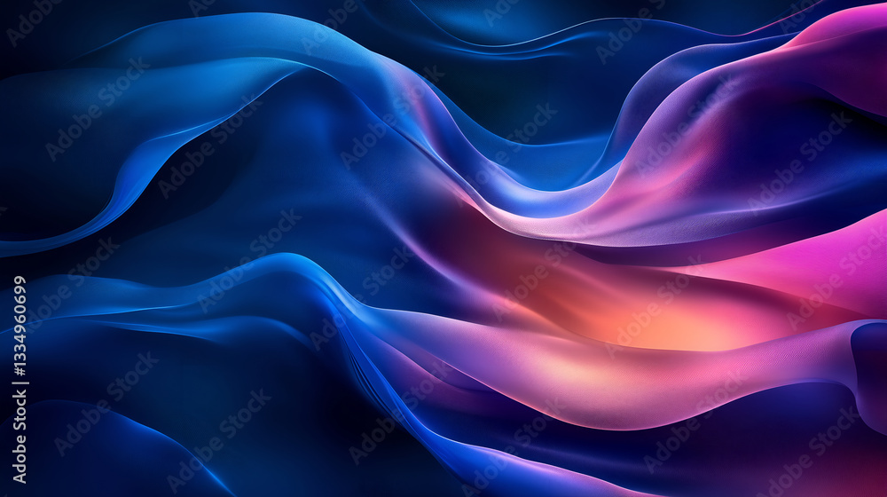 Ethereal Fabric: An abstract design of flowing fabric in vibrant hues, blending shades of blue, purple, and gold. It's a dynamic display of color and form. Ethereal Fabric: An abstract design of flowing fabric in vibrant hues, blending shades of blue, purple, and gold. It's a dynamic display of color and form.