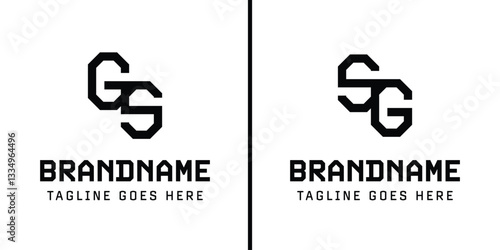 Letters GS and SG Monogram Logo, suitable for any business with SG or GS initials