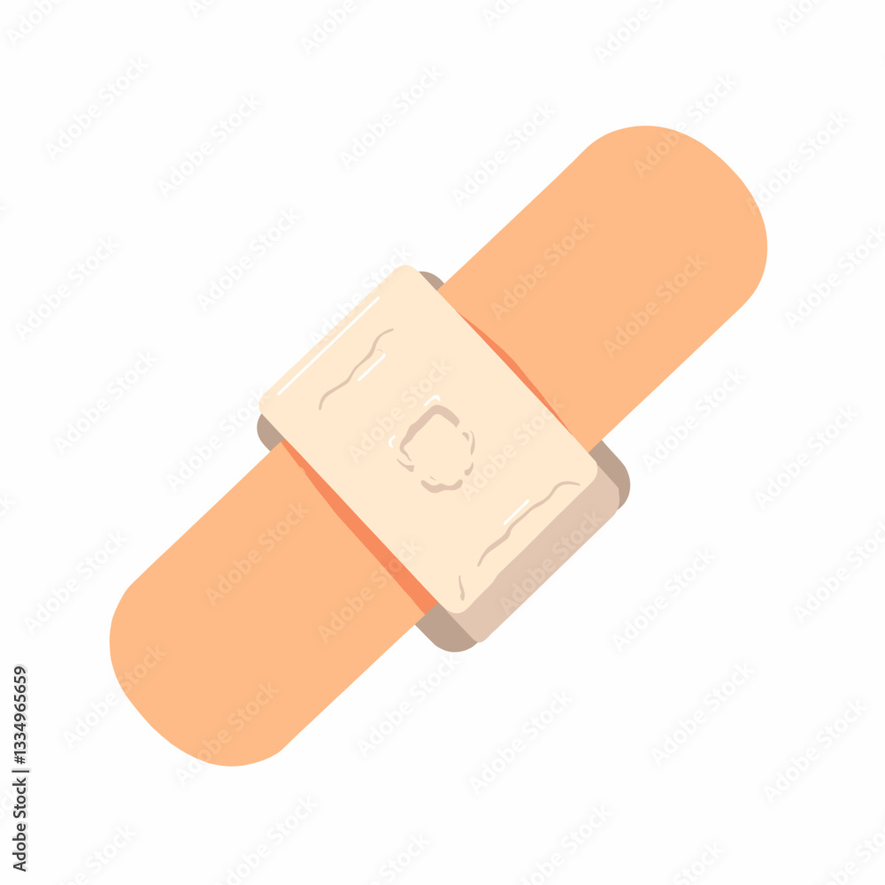 Bandage wrap illustration on white background, healing concept Bandage wrap illustration on white background, healing concept