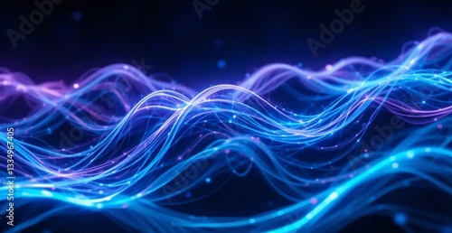 Vibrant liquid wave energy with fluid purple and blue motion on a black background, a perfect high-resolution artwork for web design, branding, and creative projects.
