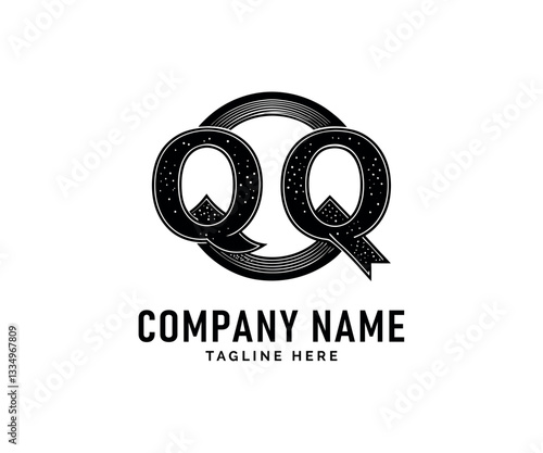 QQ Monogram logo Design. Stylish Monogram logo Design QQ Lettermark Branding, Vector
