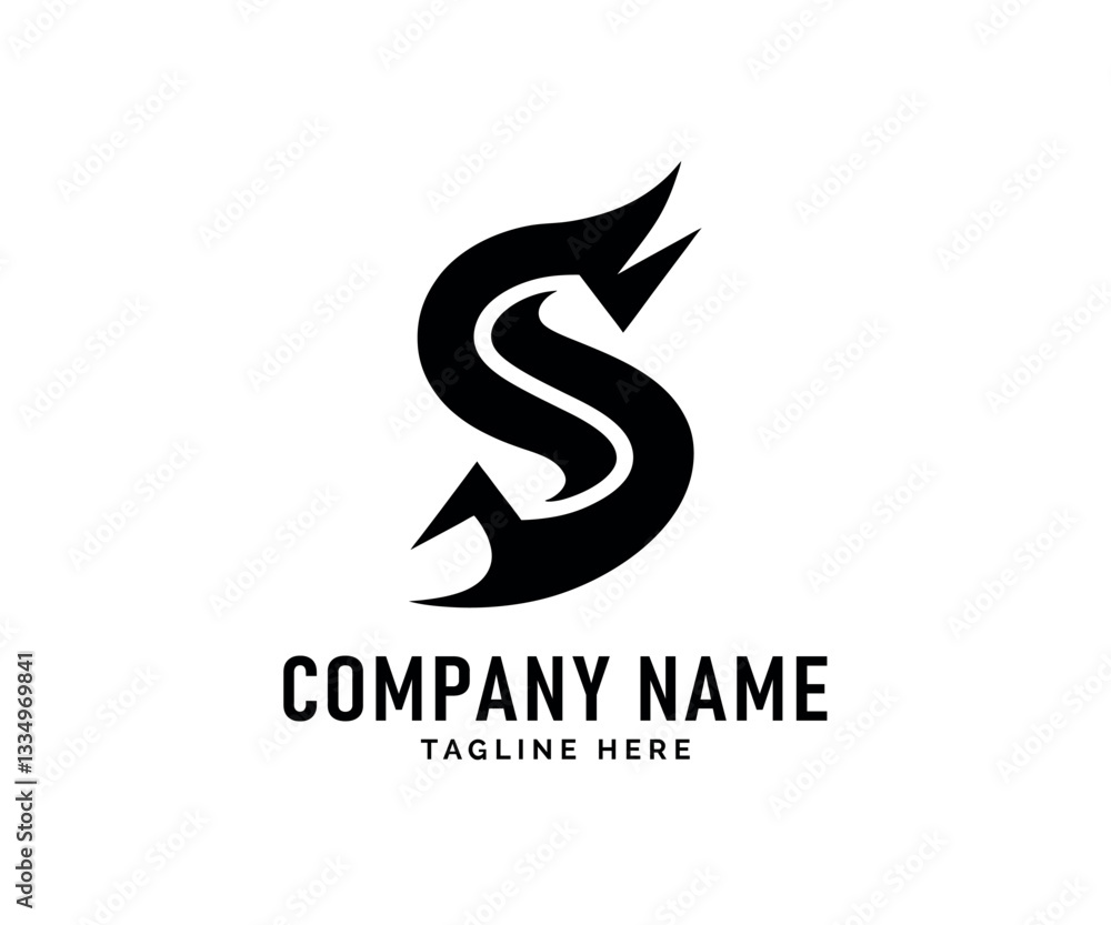 Obraz premium SS Monogram logo Design. Stylish Black SS Letter logo Design Company, Vector