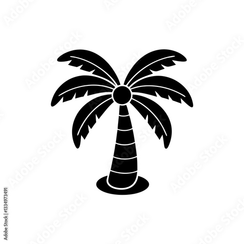 creative details Palm Tree Icon vector illustration