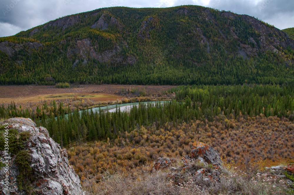 Fototapeta premium autumn in the mountains