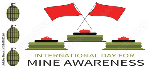 Hand grenade + Mine awareness icons