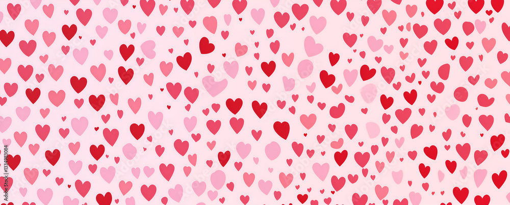 seamless pattern of red and pink hearts background seamless pattern of red and pink hearts background