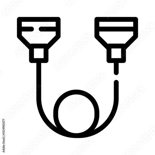 resistance bands line icon