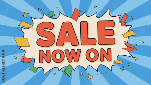 Sale Now On - Bold Promotional Banner