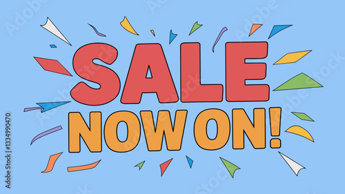 Sale Now On - Bold Promotional Banner