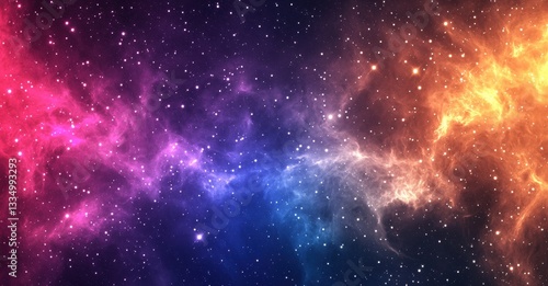 Vibrant space nebula in stunning high resolution, perfect for sci-fi backgrounds, astronomy themes, and futuristic digital designs
