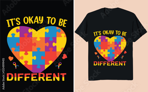 I Love Someone with Autism – Awareness & Support Design, Neurodiversity Heart