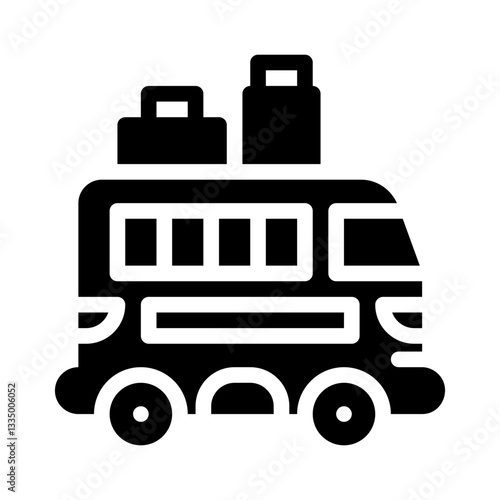bus glyph icon